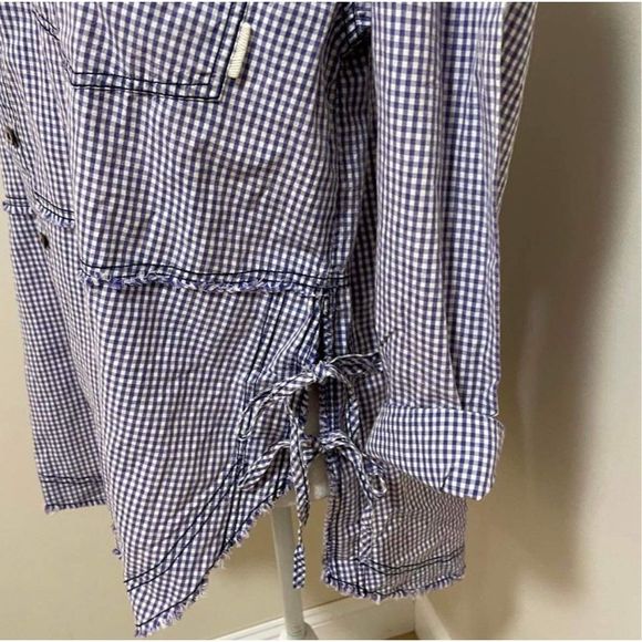 Free People Gingham Button Up and Cropped Bandeau Set Size XS - Picture 6 of 9